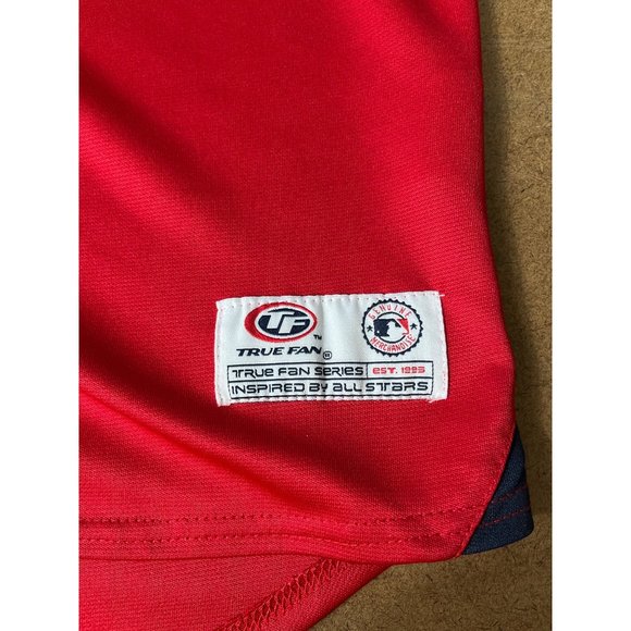 Vintage Washington Nationals DC Men's Red MLB Jersey Sz L - Picture 5 of 8